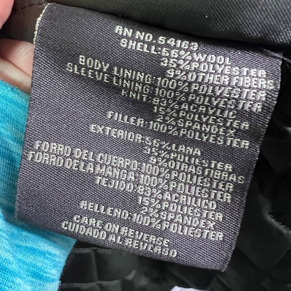 NWOT |•DOCKERS•| Brown Herringbone Military Style Wool Blend Winter Coat Size XL - Picture 13 of 16